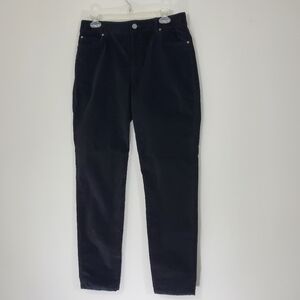 Peruvian connection Black Velvet Jeans, Size 10